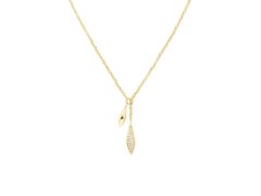 Rosefield Pozlacený flexibilní náhrdelník s&nbsp;krystaly Pavé JNPLG-J1233