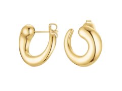 Rosefield Moderní pozlacené kruhy Dome JEDSG-J1216