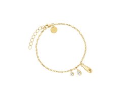 Rosefield Módní pozlacený náramek s&nbsp;přívěsky JBBCG-J1211