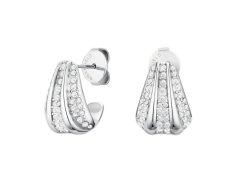 Rosefield Nadčasové ocelové náušnice s&nbsp;krystaly Pavé JEPSS-J1229
