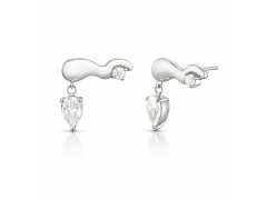 Rosefield Ocelové moderní náušnice s&nbsp;krystaly Wave JEMWS-J1324