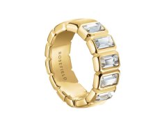 Rosefield Okouzlující pozlacený prsten s krystaly Iconic JRIO 54 mm