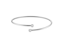 Rosefield Otevřený pevný náramek s&nbsp;krystaly JBDCS-J1214