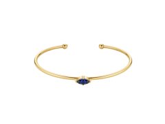 Rosefield Otevřený pevný náramek s modrým Swarovski krystalem JBMMG-J1241