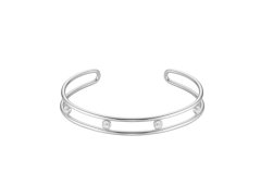 Rosefield Otevřený pevný náramek s&nbsp;třpytivými krystaly JB4CS-J1175