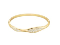 Rosefield Třpytivý pevný náramek s&nbsp;krystaly Pavé JBPWG-J1235