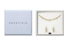 Rosefield Pozlacená souprava šperků s krystaly JBHCG-X277 (náramek, náušnice)