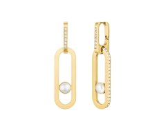 Rosefield Pozlacené visací náušnice s&nbsp;perlou JEPPG-J1289