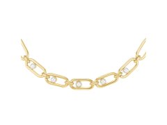 Rosefield Luxusní pozlacený náhrdelník s&nbsp;perlami JNPLG-J1294