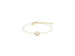 Rosefield Pozlacený ocelový náramek s&nbsp;perlou JBPCG-J1295