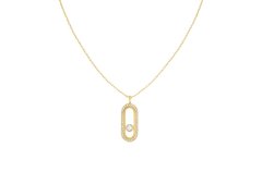 Rosefield Pozlacený okouzlující náhrdelník s&nbsp;perlou JNPPG-J1293