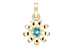 Rosefield Půvabný pozlacený přívěsek Kytička The Pendant PE-Gold-Daisy Crystal