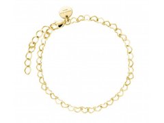 Rosefield Srdíčkový pozlacený náramek JBHCG-J682