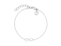 Rosefield Slušivý ocelový náramek s&nbsp;krystaly Infinity JBIBS-J1330