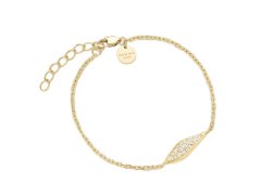 Rosefield Slušivý pozlacený náramek s&nbsp;krystaly Pavé JBPLG-J1238