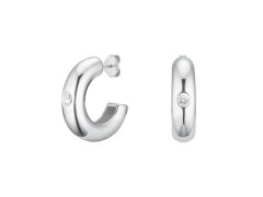 Rosefield Stylové ocelové kruhy s&nbsp;krystalem Solitaire JEBCS-J1201