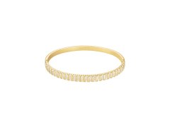 Rosefield Pozlacený pevný náramek s krystaly Striped JBSBG-J1287