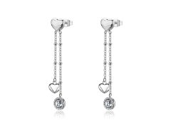 S´Agapo Dlouhé ocelové náušnice s&nbsp;přívěsky Aurora SAR70