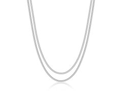 S´Agapo Dvojitý luxusní náhrdelník z&nbsp;oceli Hádek Chunky SHK110