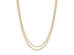 S´Agapo Dvojitý pozlacený náhrdelník Hádek Chunky SHK111