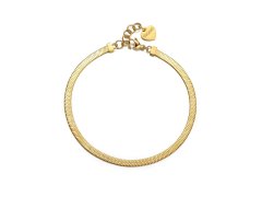 S´Agapo Jemný pozlacený náramek na kotník Chunky SHK16