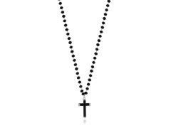 S´Agapõ Korálkový náhrdelník s křížkem Shrine SSR01