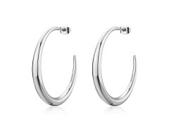 S´Agapo Módní ocelové kruhové náušnice Chunky SHK120