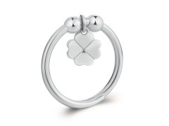 S´Agapo Nastavitelný ocelový prsten Čtyřlístek Feelings SFE34