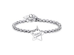 S´Agapo Ocelový náramek Believe in yourself Be My Always SBM34