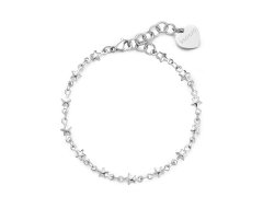 S´Agapo Ocelový náramek s&nbsp;hvězdičkami Chunky SHK94