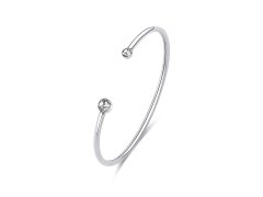 S´Agapo Pevný ocelový náramek s&nbsp;krystaly Click SCK236