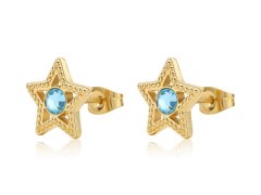 S´Agapo Pozlacené náušnice Hvězdičky Lucky Light SKT50