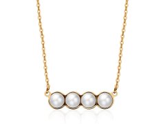 S`Agapõ Pozlacený náhrdelník s perličkami Marylin SMY02