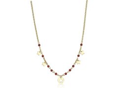 S`Agapõ Pozlacený ocelový náhrdelník s hvězdičkami Haiti SHT01