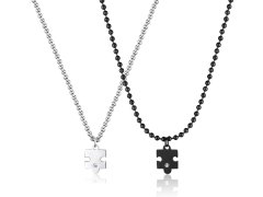 S´Agapõ Sada partnerských ocelových náhrdelníků Puzzle Me + You SEY01