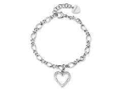 S´Agapo Slušivý ocelový náramek se srdíčkem Emotion SMO11