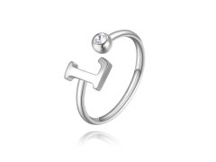 S`Agapõ Stylový ocelový prsten L s krystalem Click SCK183