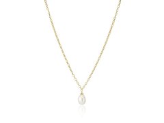Sif Jakobs Elegantní pozlacený náhrdelník s barokní perlou Padua SJ-N2455-P-YG