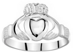 Silvego Dámský celostříbrný prsten Claddagh ZTR96391 48 mm
