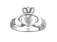 Silvego Dámský celostříbrný prsten Claddagh ZTR96391 57 mm