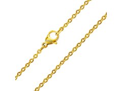 Silvego Pozlacený řetízek Anker Roma z chirurgické oceli 2 mm KMM24329 60 cm