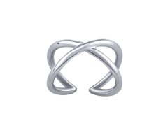 Silvego Slušivý otevřený stříbrný prsten Arin Infinity RMM22726