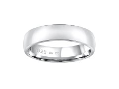 Silvego Snubní stříbrný prsten Poesia pro muže i ženy QRG4104M 54 mm