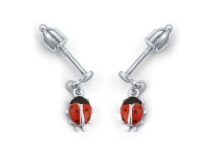 Silvego Stříbrné náušnice - Beruška SILVEGO70029