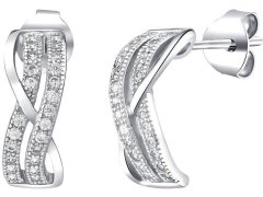 Silvego Stříbrné náušnice se zirkony Amabel JJJE0461