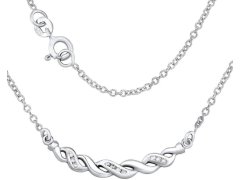 Silvego Stříbrný náhrdelník ASPEN se zirkony ZTJ41031