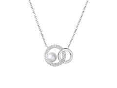 Silvego Stříbrný náhrdelník s pravou sladkovodní perlou Nicole GRP20106PW