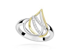 Silver Cat Elegantní stříbrný prsten se zirkony Bicolor SC608 54 mm