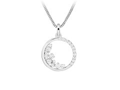 Silver Cat Něžný náhrdelník se zirkony Beauty SC651 (řetízek, přívěsek)