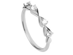 Silver Cat Něžný stříbrný prsten se zirkony Beauty SC323 56 mm